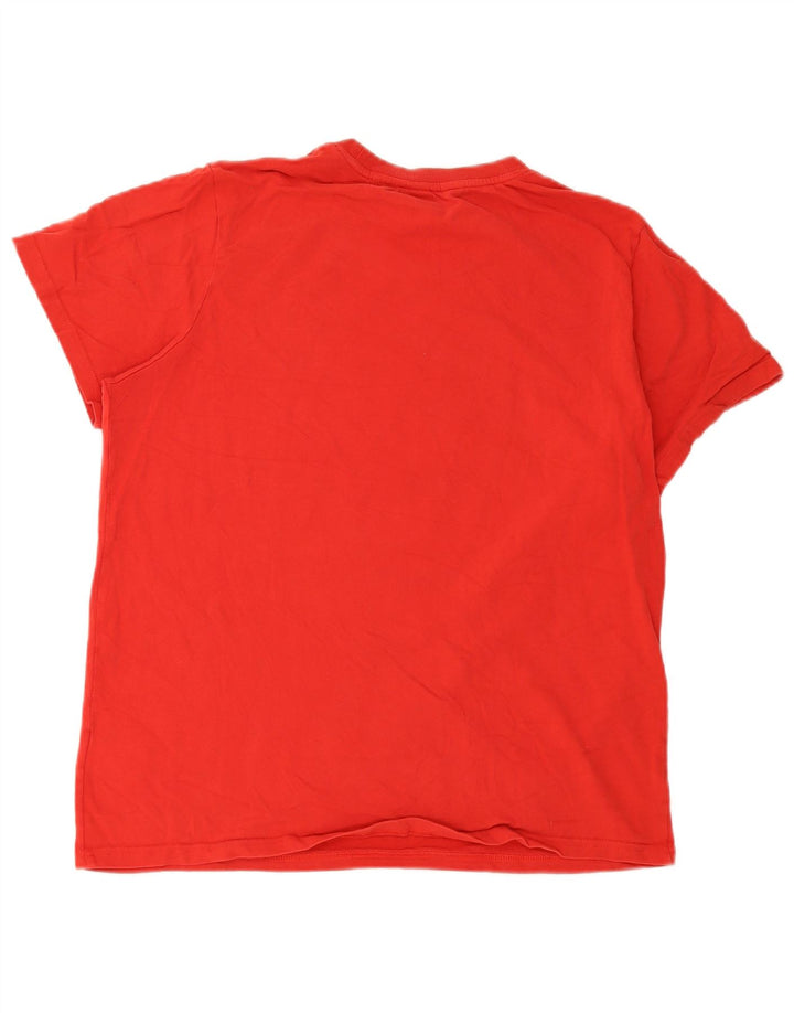 Superdry Herre grafisk T-shirt Top XL Rød Bomuld