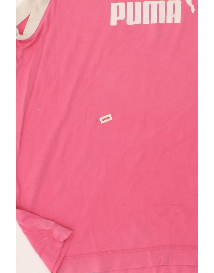 PUMA Boys Graphic Vest Top 12-13 Years Large Pink Vintage Puma and Second-Hand Puma from Messina Hembry 