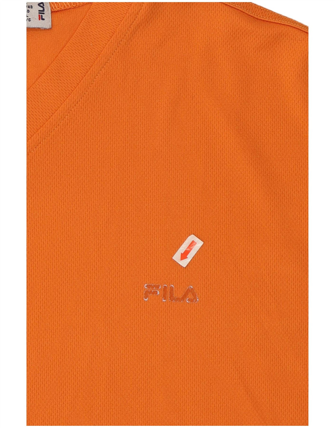FILA Dame T-Shirt Top UK 16 Stor Orange Polyester