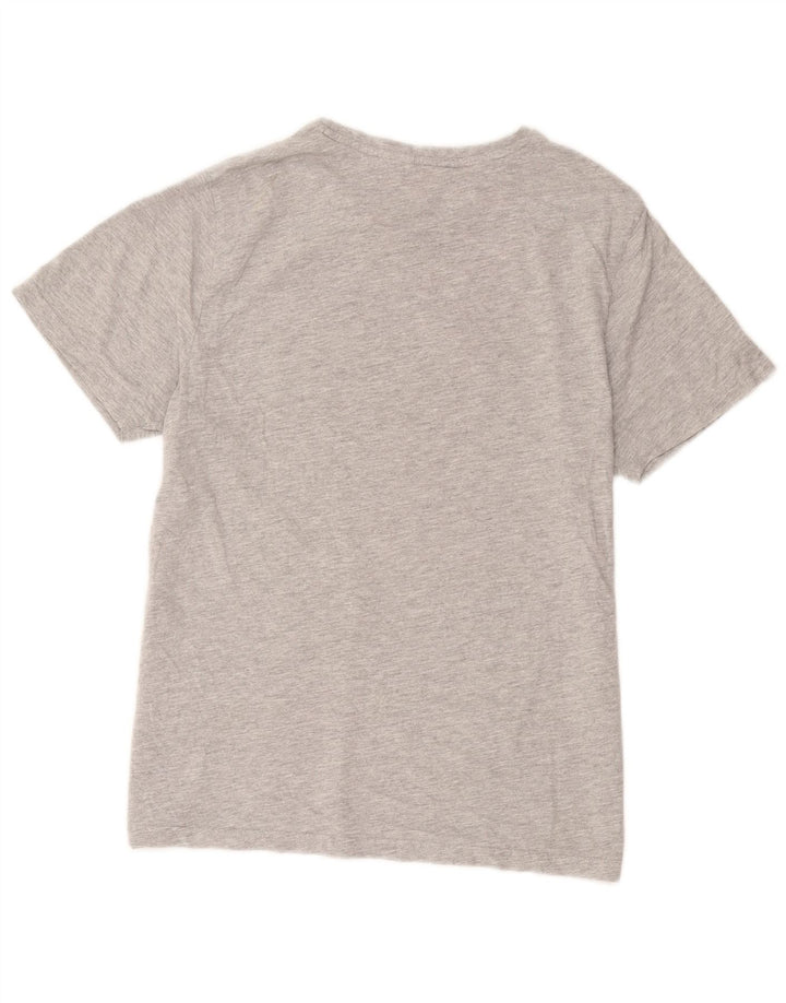 Animal Herre grafisk T-shirt top mellemgrå bomuld