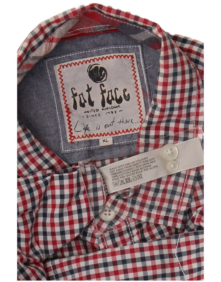 Fat Face Herreskjorte XL Flerfarvet Gingham Bomuld