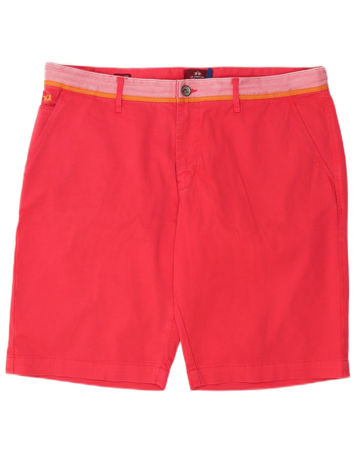 LA MARTINA Chino Shorts til mænd W40 XL Rød Bomuld
