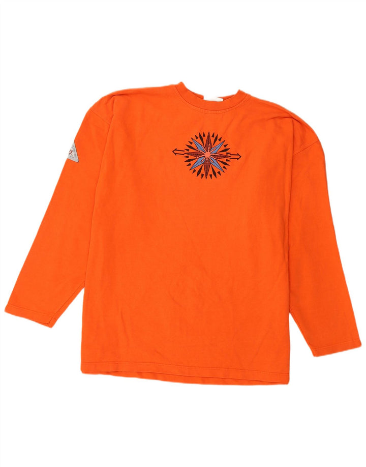 Chiemsee Herre Grafisk Top Langærmet 2XL Orange Bomuld