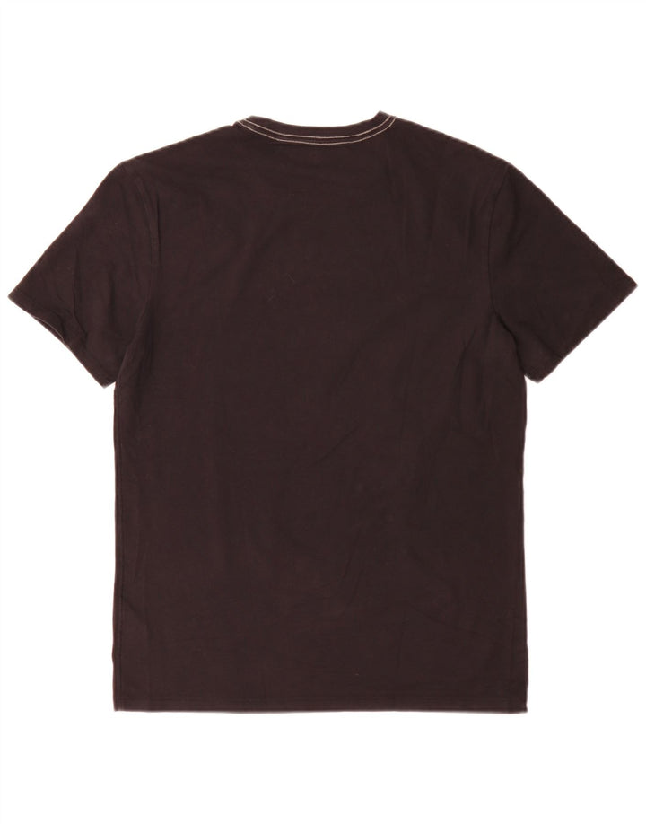 Guess Herre Regular Grafisk T-Shirt Top Medium Sort Bomuld