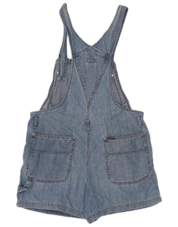Calvin Klein Dame Dungarees Denim Shorts UK 16 Large W34 Blue