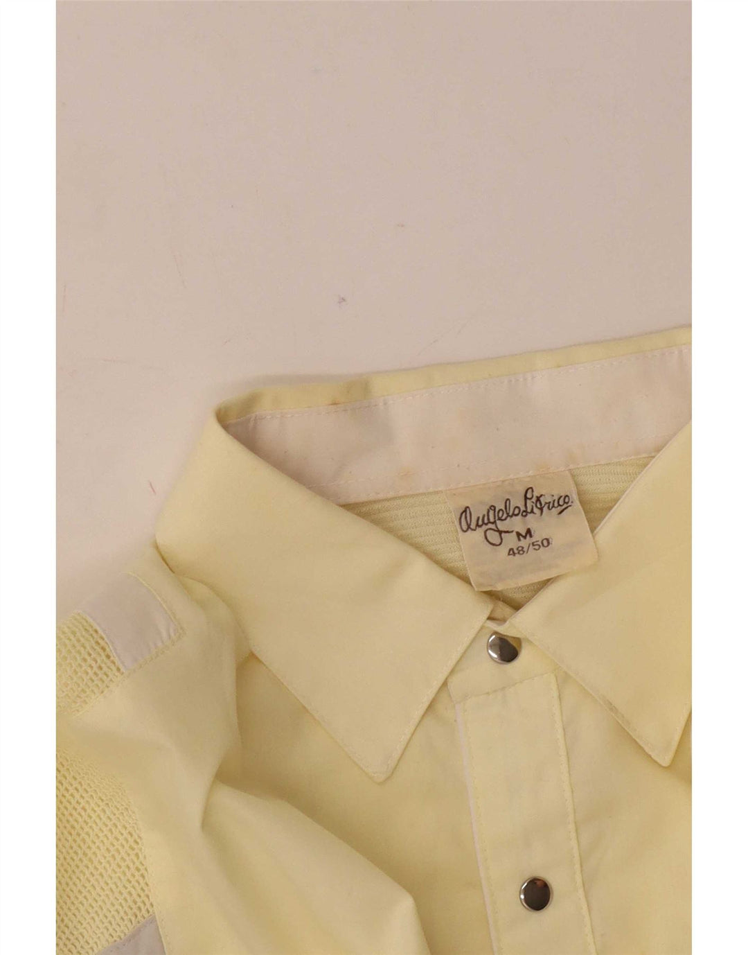 Angelo Litrico Herre Pullover Shirt IT 48/50 Mellem gul stribet