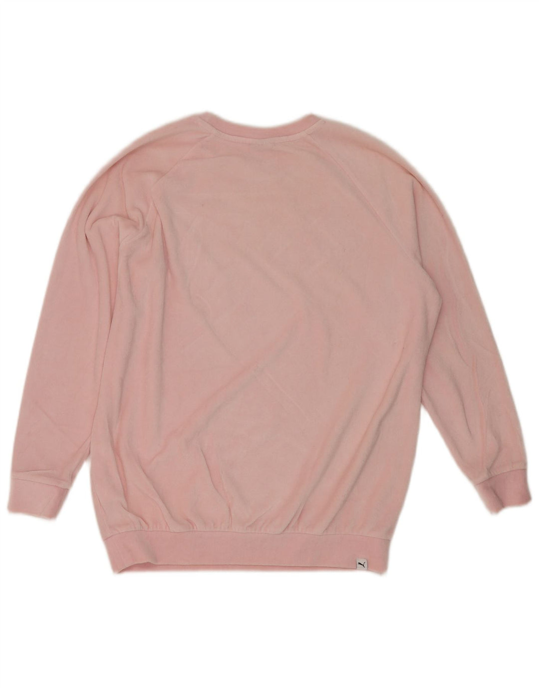 Puma Dame Grafisk Oversized Sweatshirt Jumper UK 14 Large Pink Bomuld