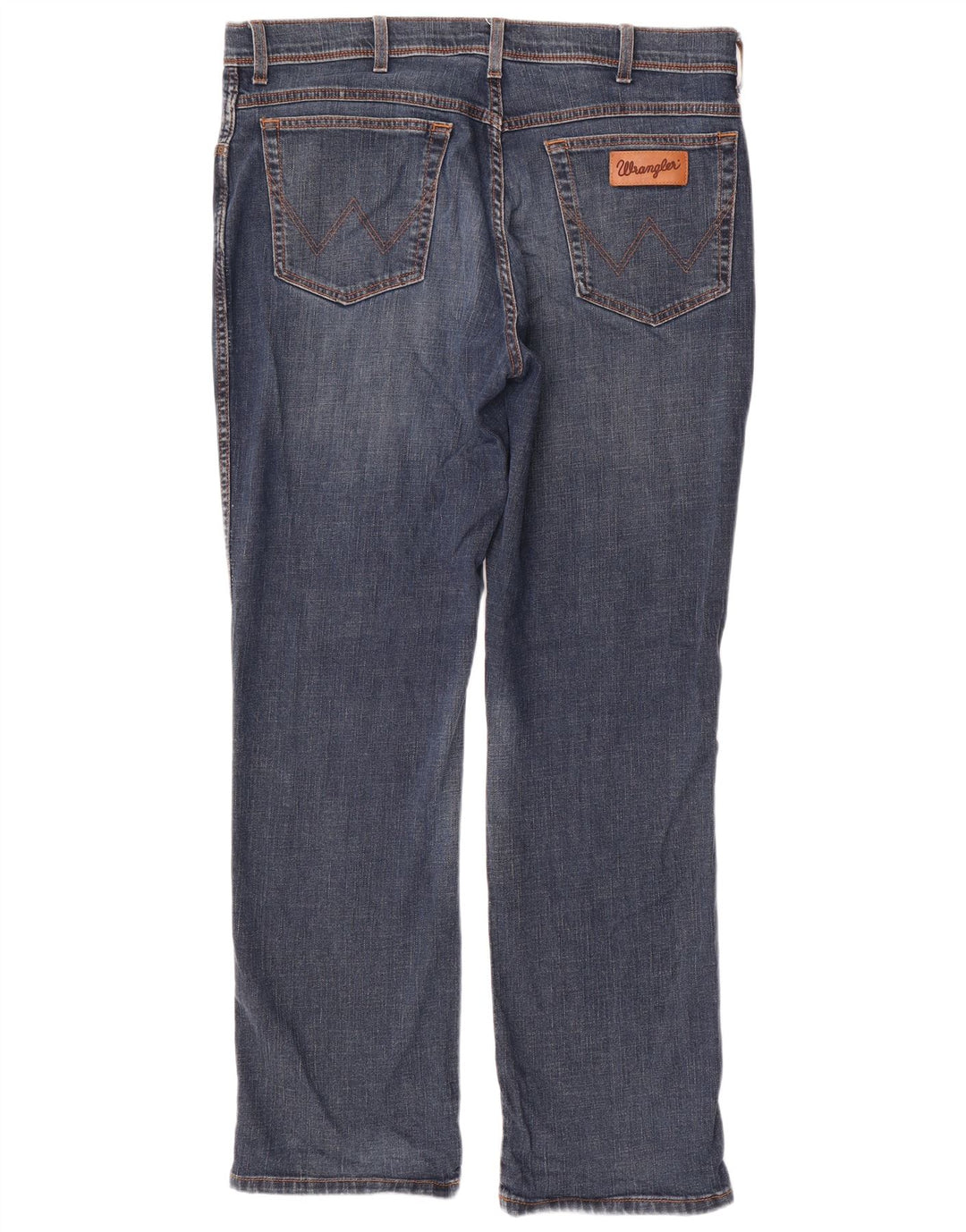 Wrangler Herre Texas Straight Jeans W38 L32 Blå Bomuld