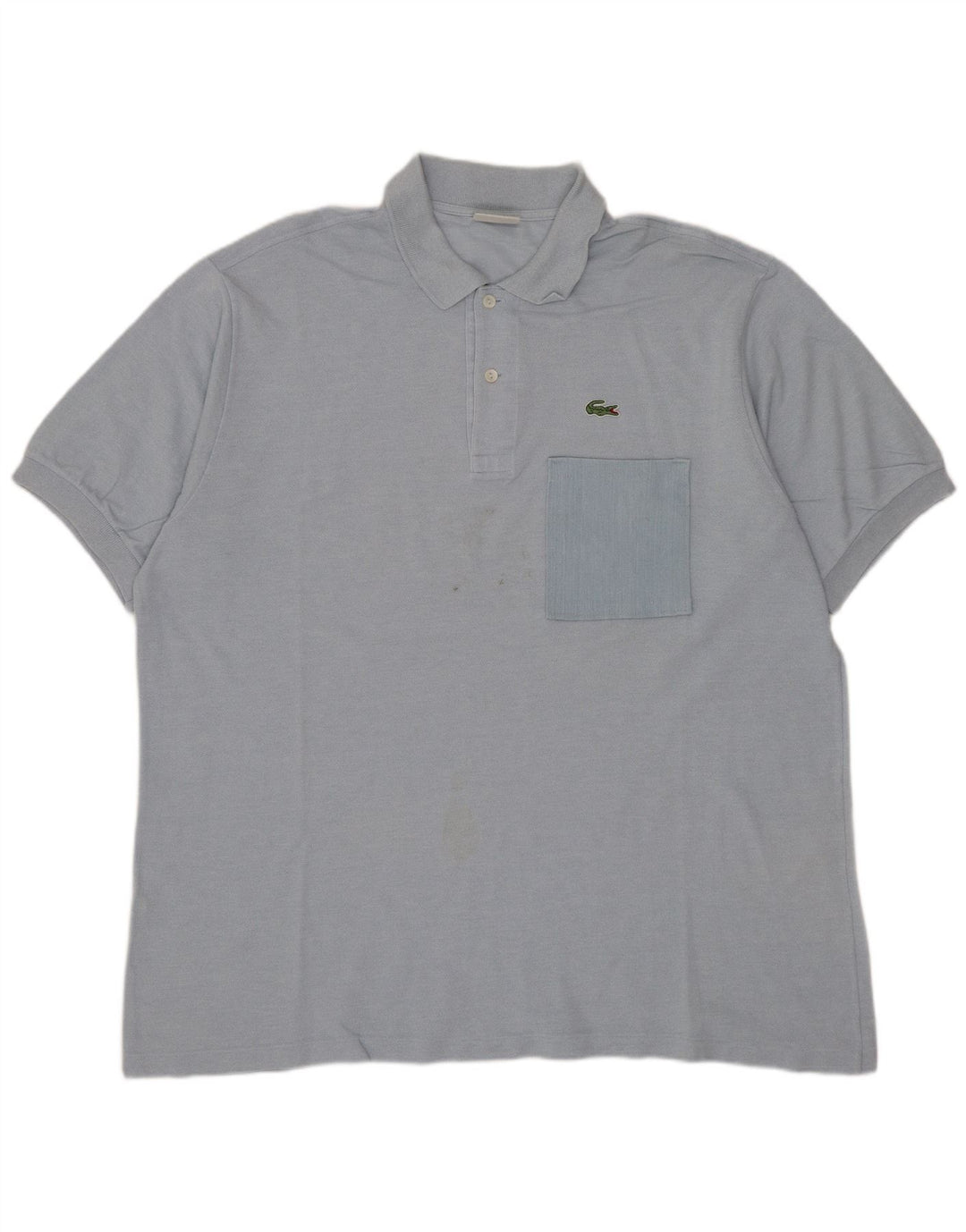 Lacoste Herre Polo Shirt Str. 7 2XL Blå Bomuld