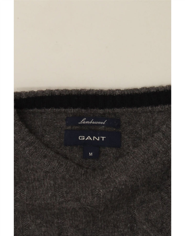GANT Dame sweater med rund hals, UK 14 Medium Grey Colourblock