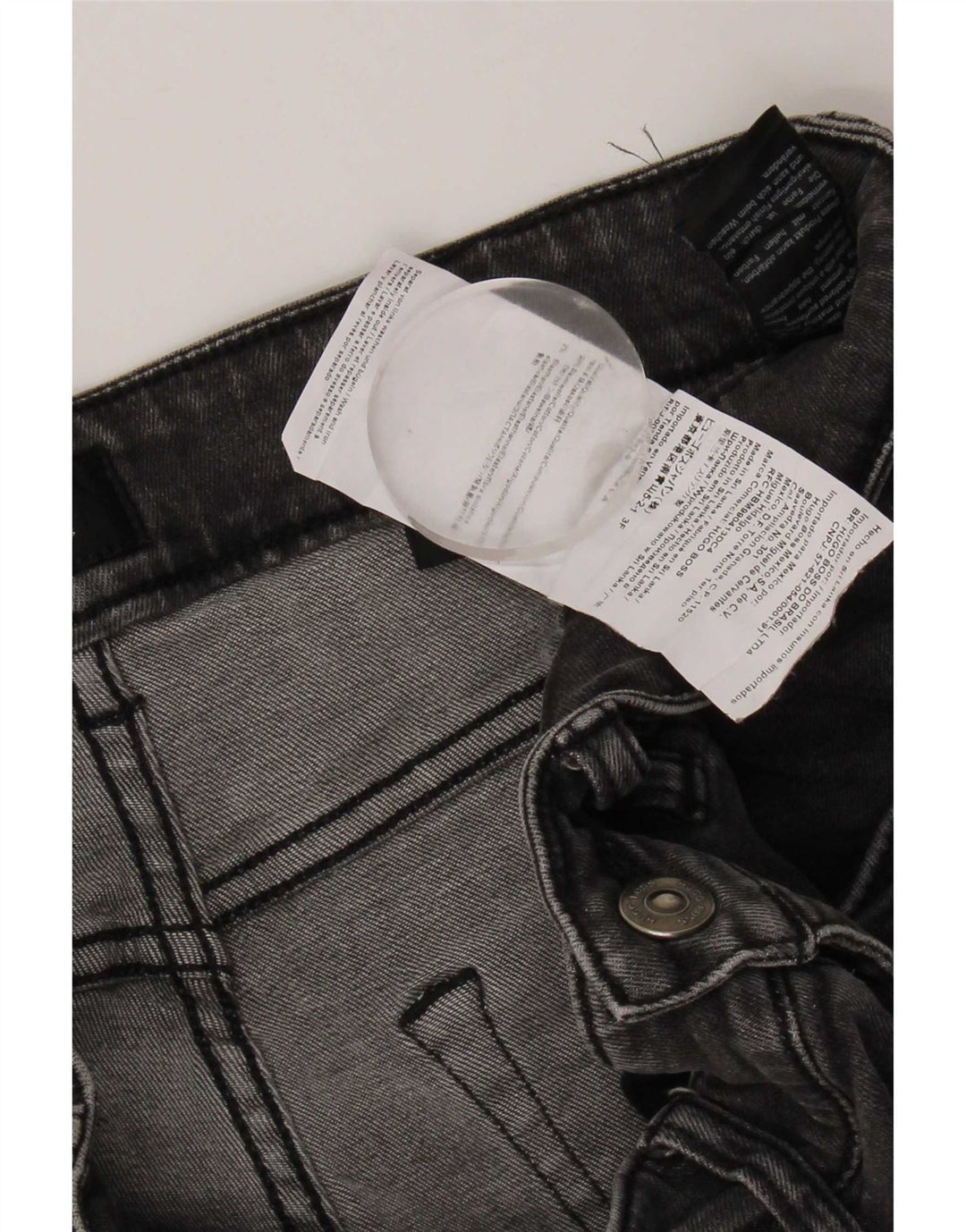 Hugo Boss Herre Slim Jeans W31 L32 Grå Bomuld