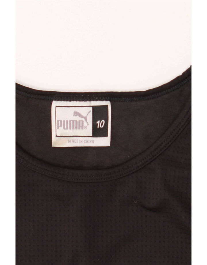 Puma Damevest Top UK 10 Small Black Polyester