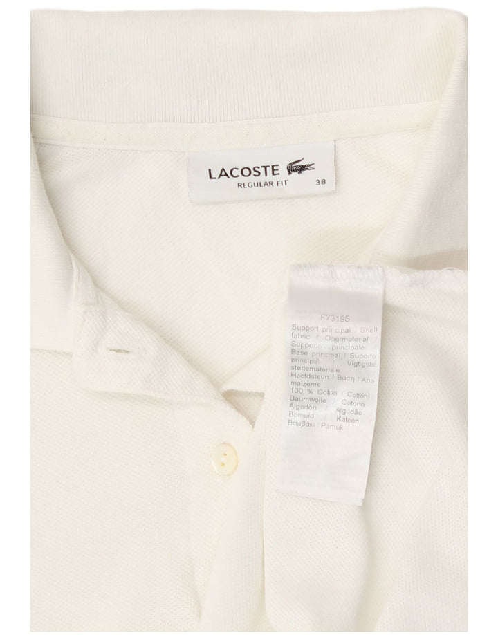 Lacoste Womens Regular Fit Polo Shirt Størrelse 38 Medium Hvid Bomuld