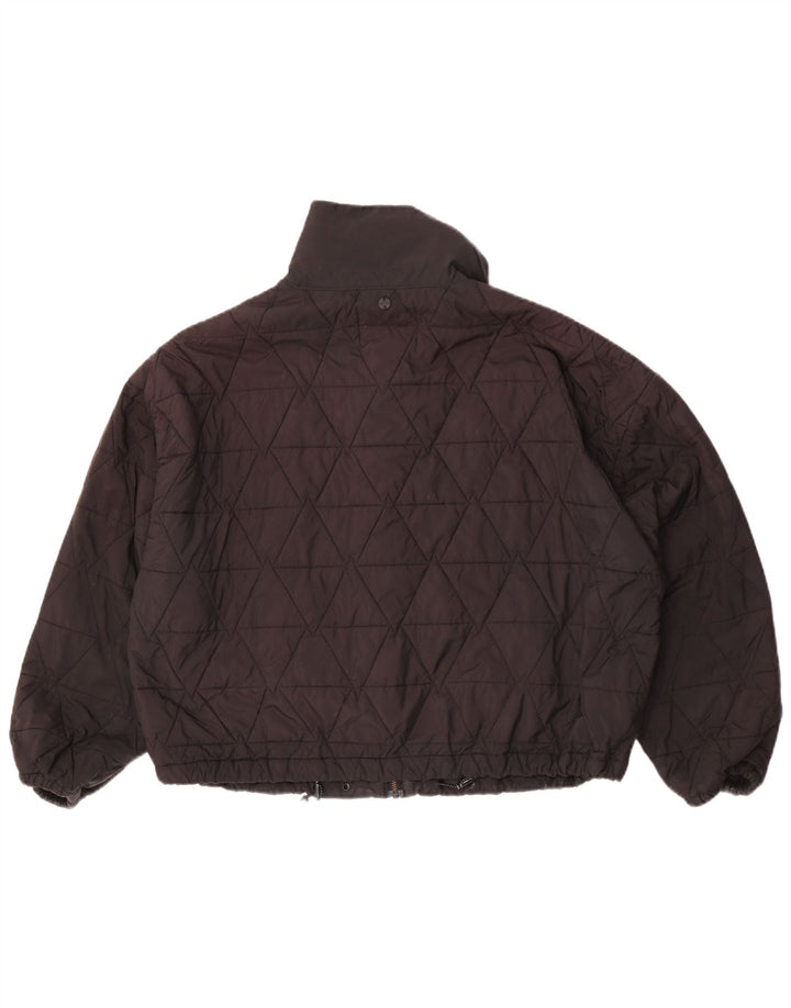 Scotch & Soda Dame Oversized Quiltet Jakke UK 10 Lille Sort Polyester
