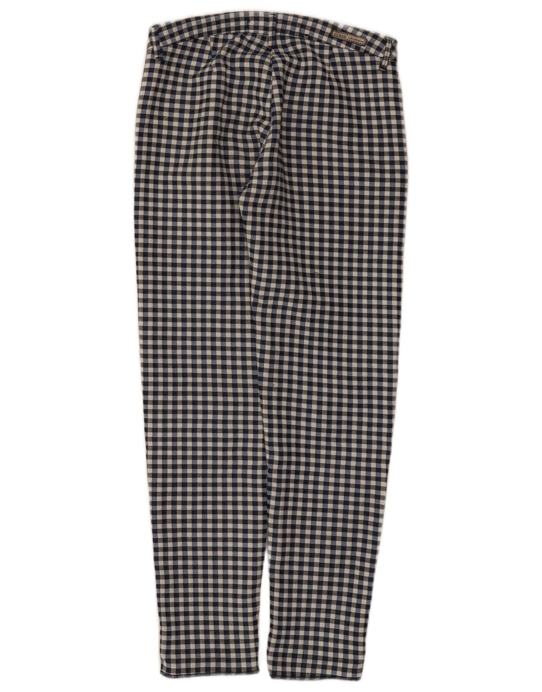 Guess Slim Casual Bukser til kvinder W24 L26 Marineblå Gingham