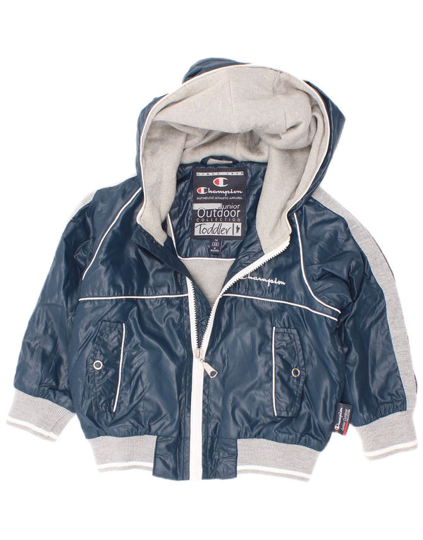 Champion Baby Boys træningsdragt Topjakke 6-9 måneder XS Navy Blue Colourblock