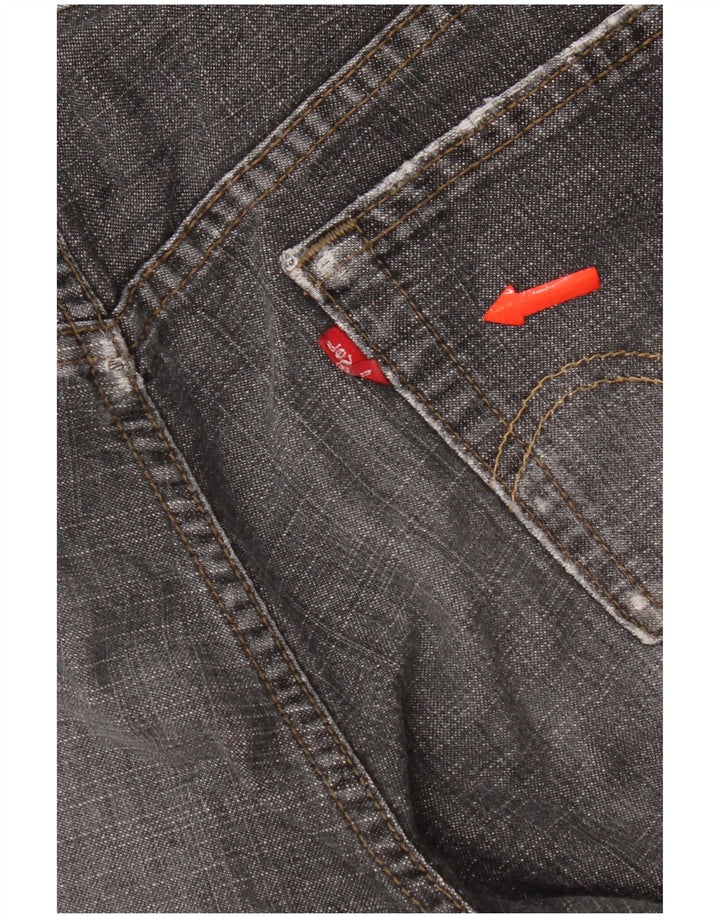 Levi's Womens 505 Distressed Straight Jeans US 6 Medium W30 L32 Grå