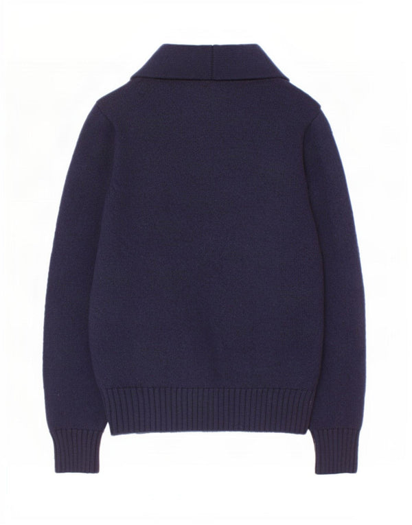 Fay Boys Cardigan Sweater 9-10 År Marineblå Uld