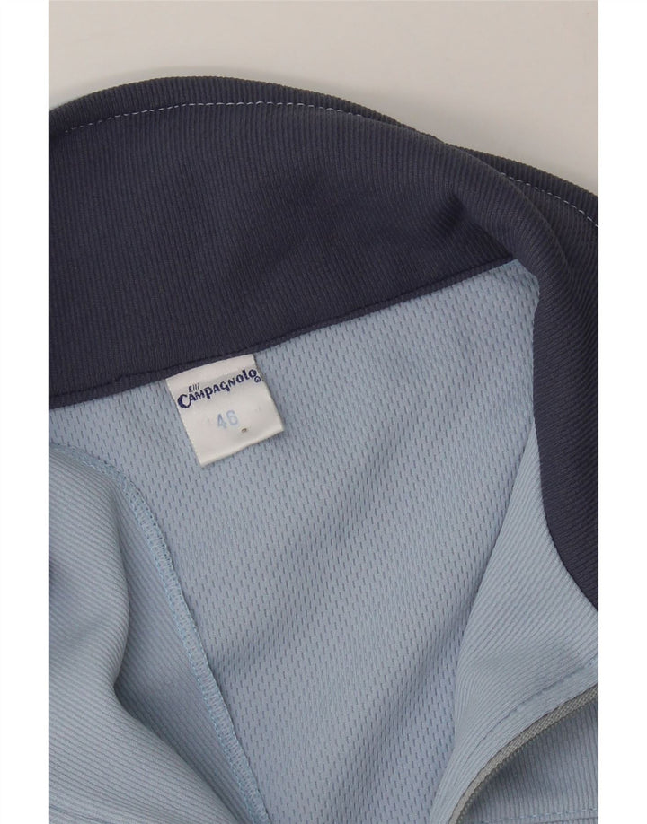 CAMPAGNOLO Womens Tracksuit Top Jacket IT 46 Large Blue Colourblock Vintage Campagnolo and Second-Hand Campagnolo from Messina Hembry 