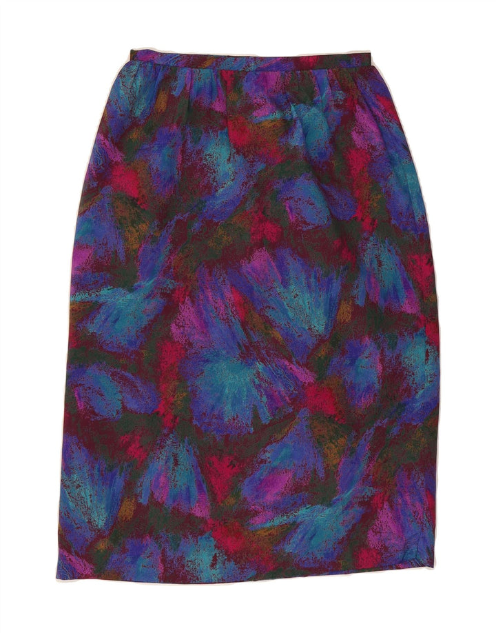 VINTAGE Womens Abstract Pattern Midi Skirt W28 Medium  Multicoloured Vintage Vintage and Second-Hand Vintage from Messina Hembry 