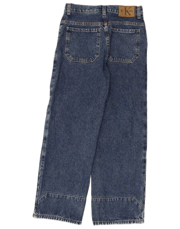 Calvin Klein Boys Loose Jeans 9-10 År W26 L25 Blå Bomuld