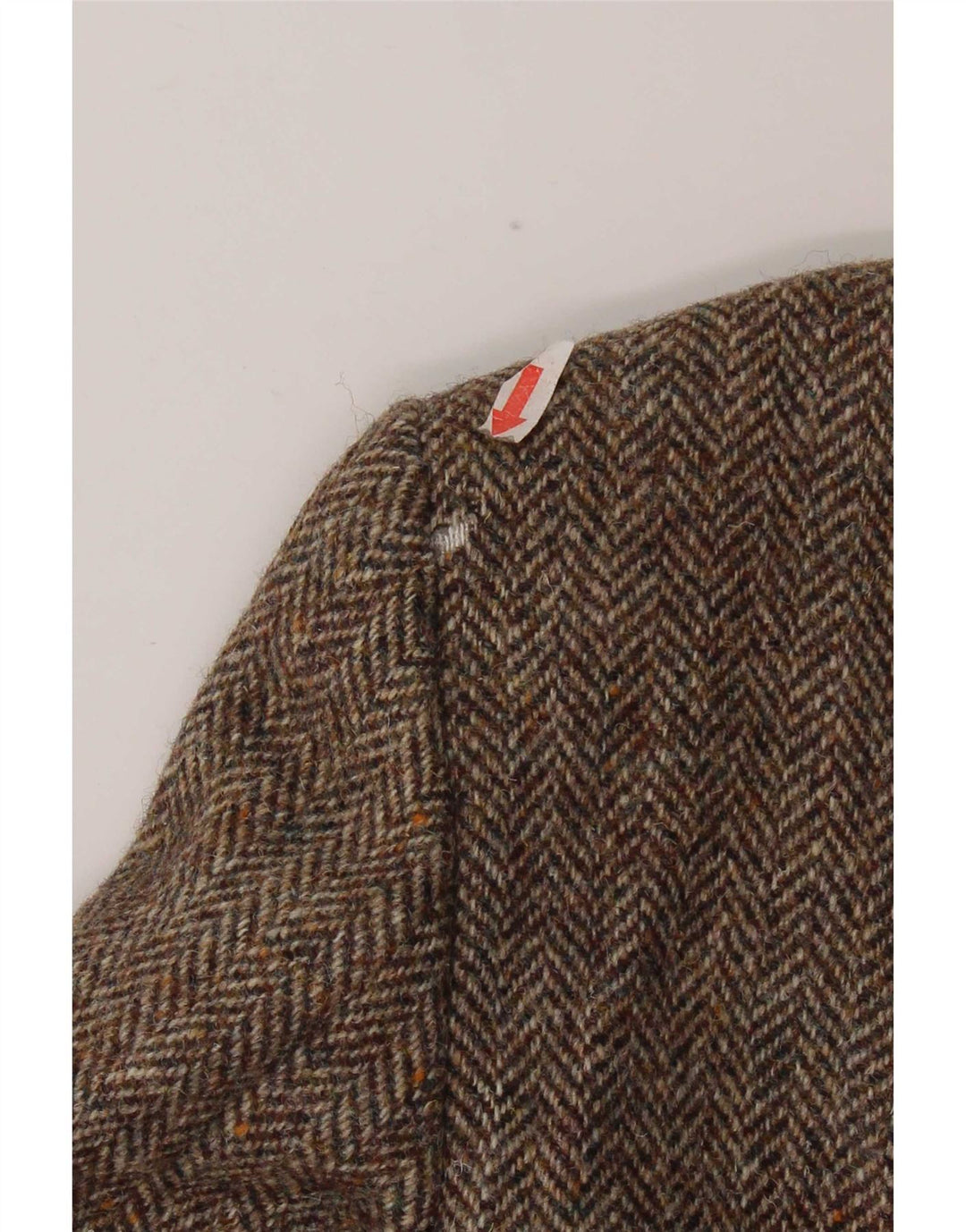 Harris Tweed Herre 2-knaps blazerjakke UK 42 XL Brun sildebensuld