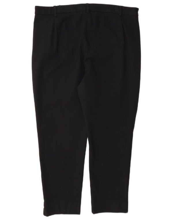 Marks & Spencer Dame Crop Suit Bukser UK 16 Large W34 L24 Black