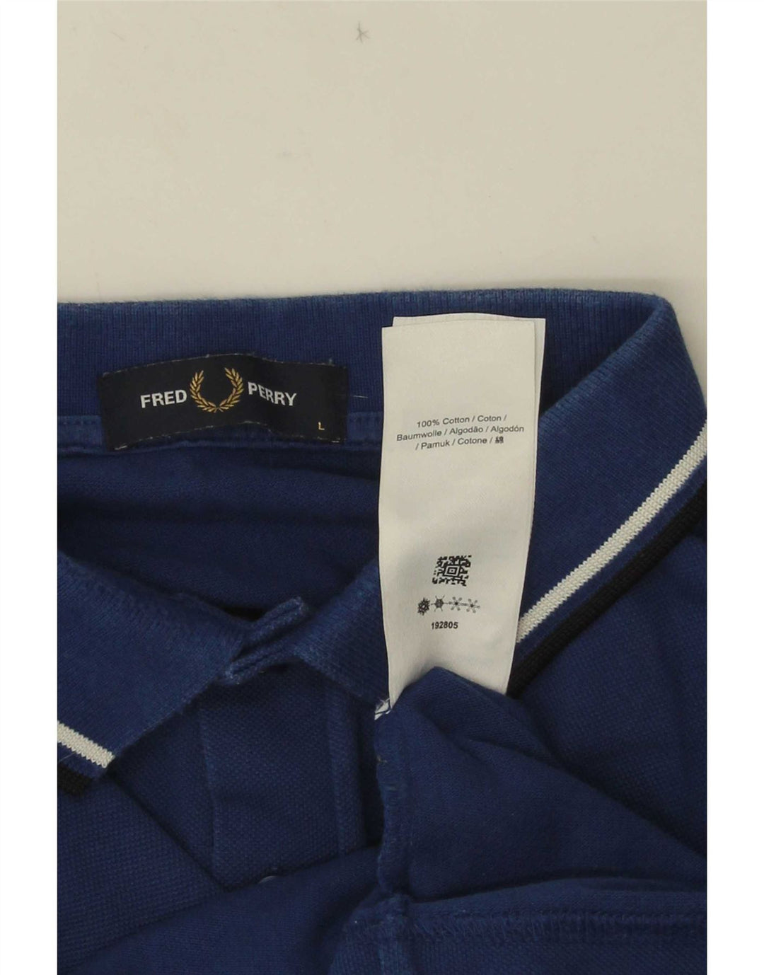 Fred Perry Herre poloshirt Stor marineblå bomuld