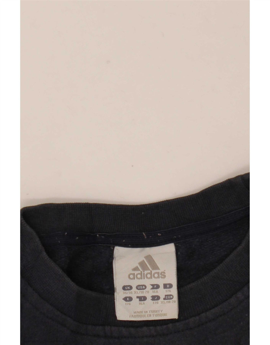 Adidas drenge grafisk sweatshirt trøje 15-16 år marineblå