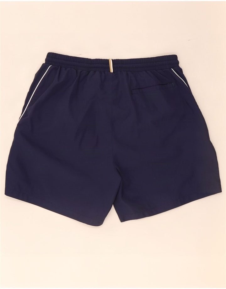 Hugo Boss Herre grafiske sportsshorts store marineblå polyester