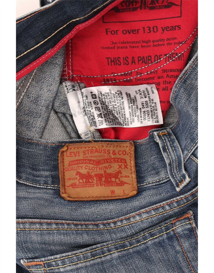 Levi's Herre 506 denimshorts W31 mellemblå bomuld