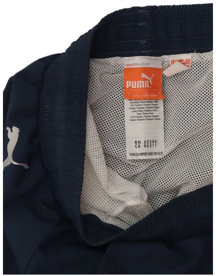 Puma Herre grafiske sportsshorts store marineblå polyester