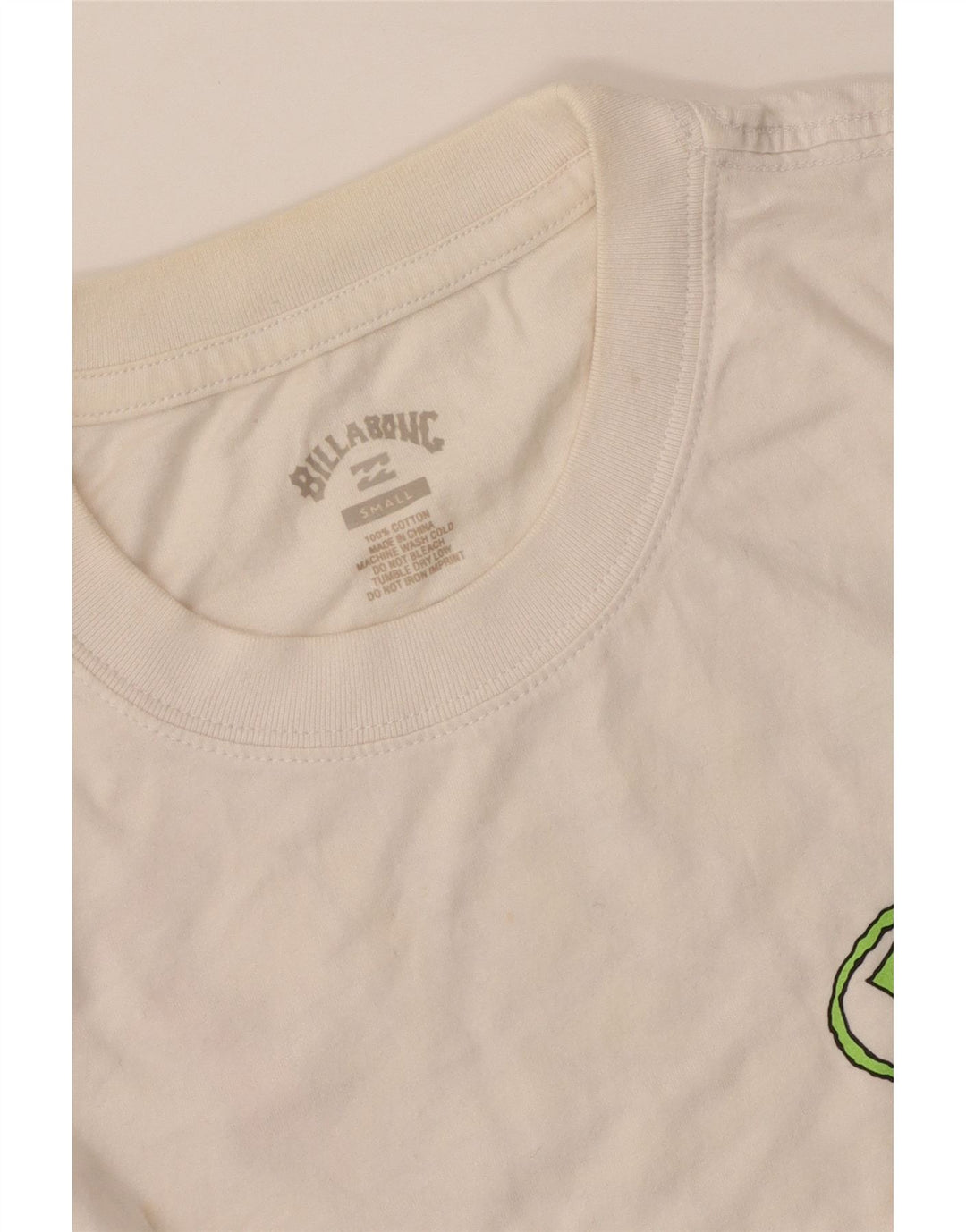 Billabong Herre grafisk T-shirt Top Lille hvid bomuld