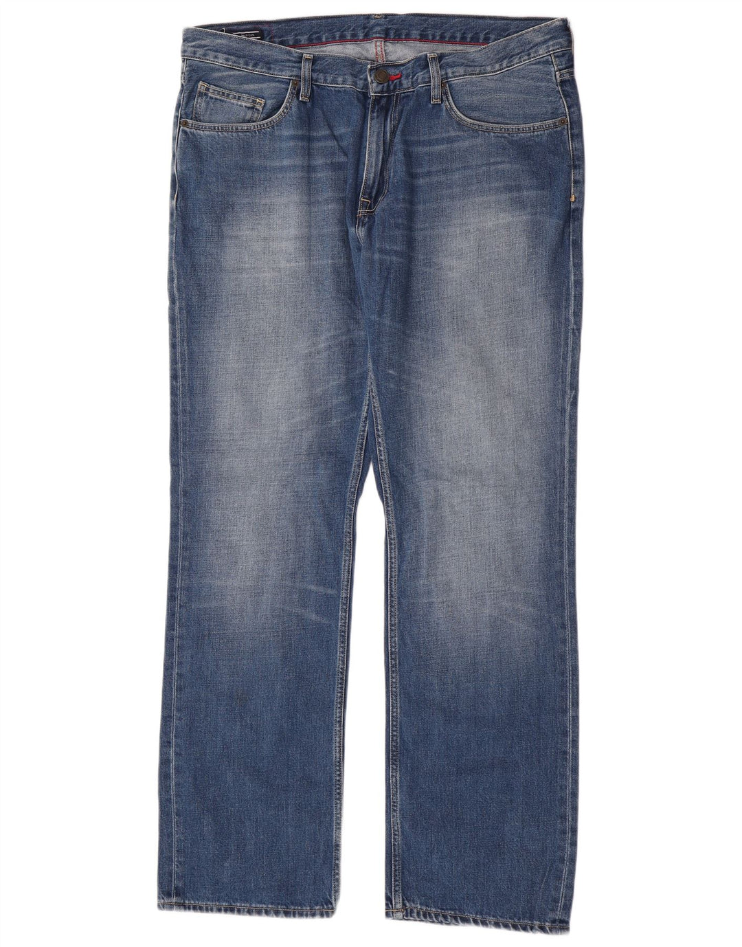 Tommy Hilfiger Herre Straight Jeans W38 L32 Blå Bomuld