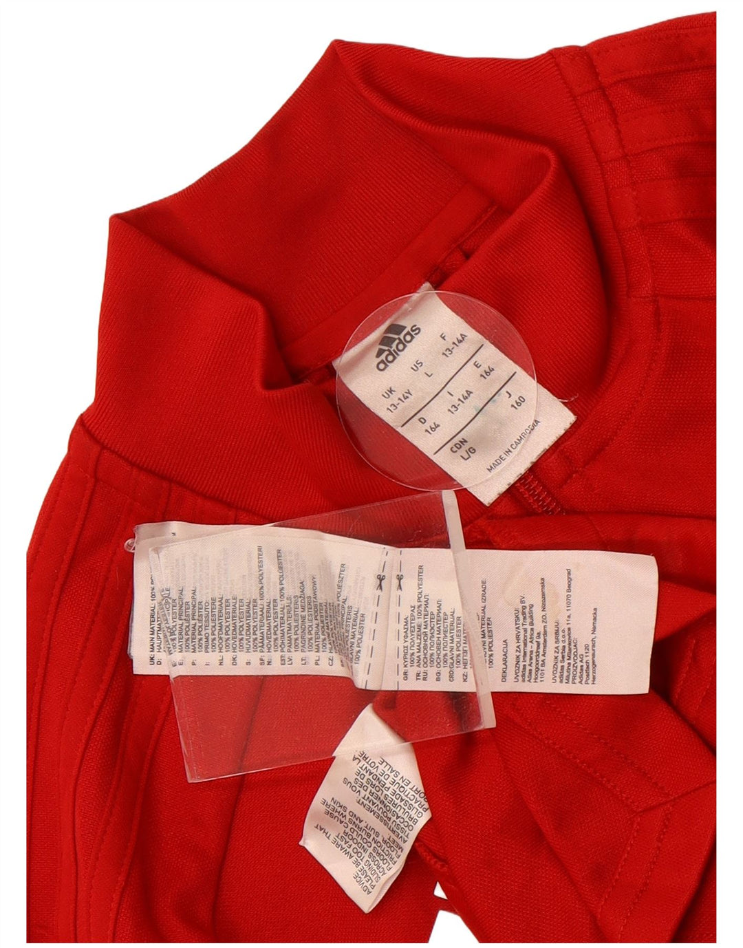 Adidas Træningsdragt Topjakke til drenge 13-14 år Rød Colourblock Polyester