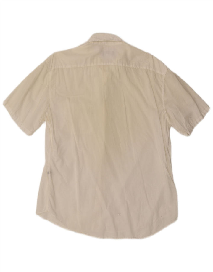 Armani Jeans Kortærmet Herreskjorte Medium White