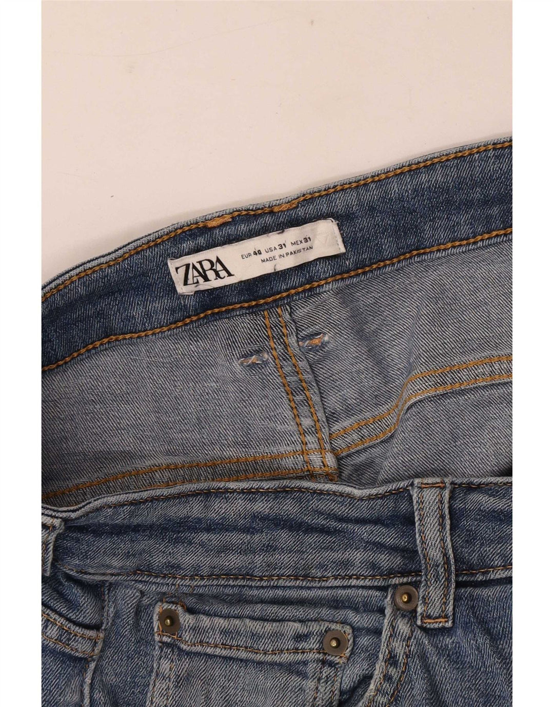 Zara Herre Skinny Jeans EU 40 Medium W31 L30 Blå