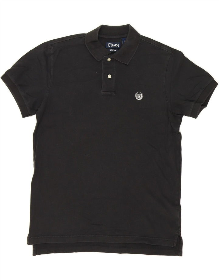 CHAPS Mens Polo Shirt Small Black Cotton Vintage Chaps and Second-Hand Chaps from Messina Hembry 