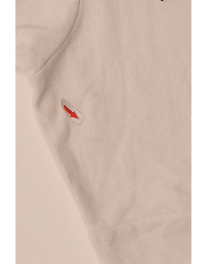 Levi's Dame Oversized Hoodie Jumper UK 14 Medium White Bomuld