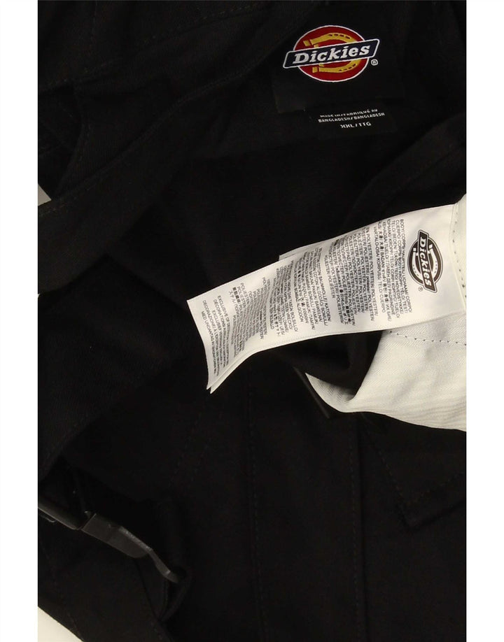 Dickies Herre Lige Dungarees Cargo Bukser 2XL W44 L31 Sort Polyester