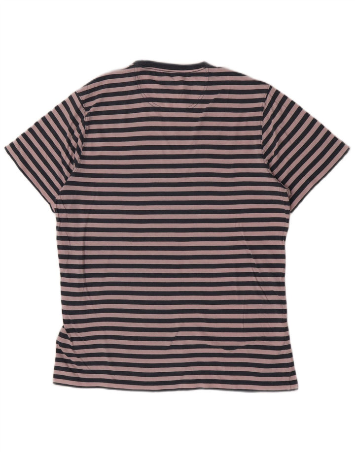 Barbour herre skræddersyet pasform T-shirt top mellem marineblå stribet bomuld