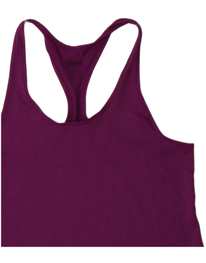 NIKE Dame Dri Fit Vest Top UK 8 Lille Lilla