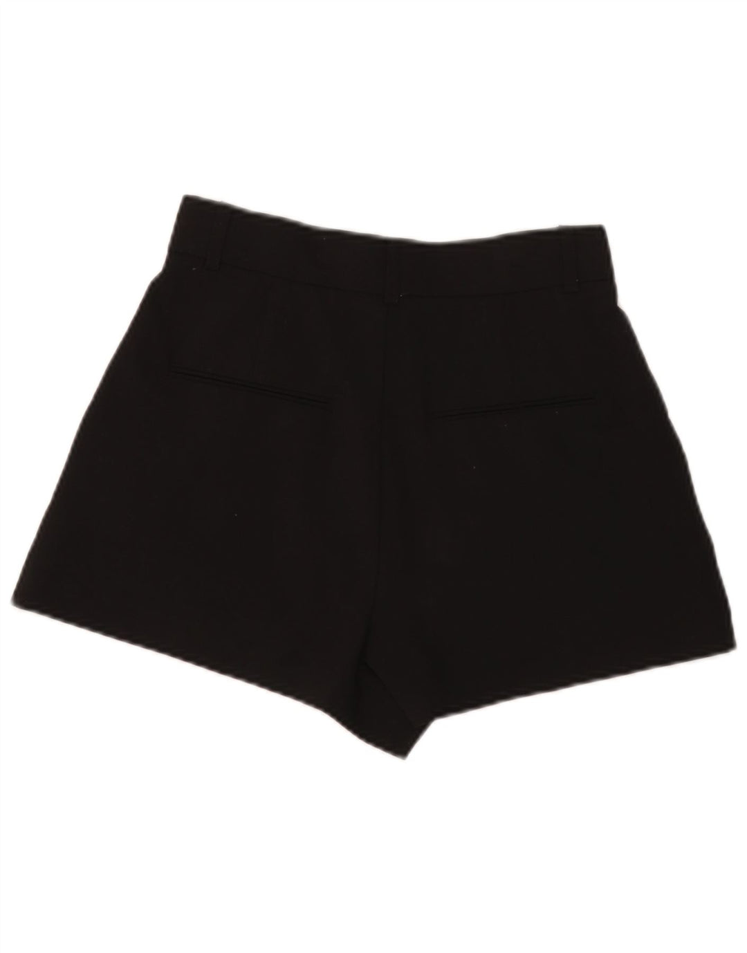 Zara Womens High Waist Hot Pants Small W26 Black Polyester