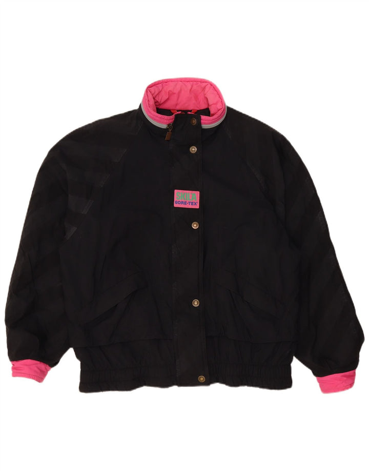 Skila Dame Oversized Windbreaker Jacket EU 36 Small Black Colourblock