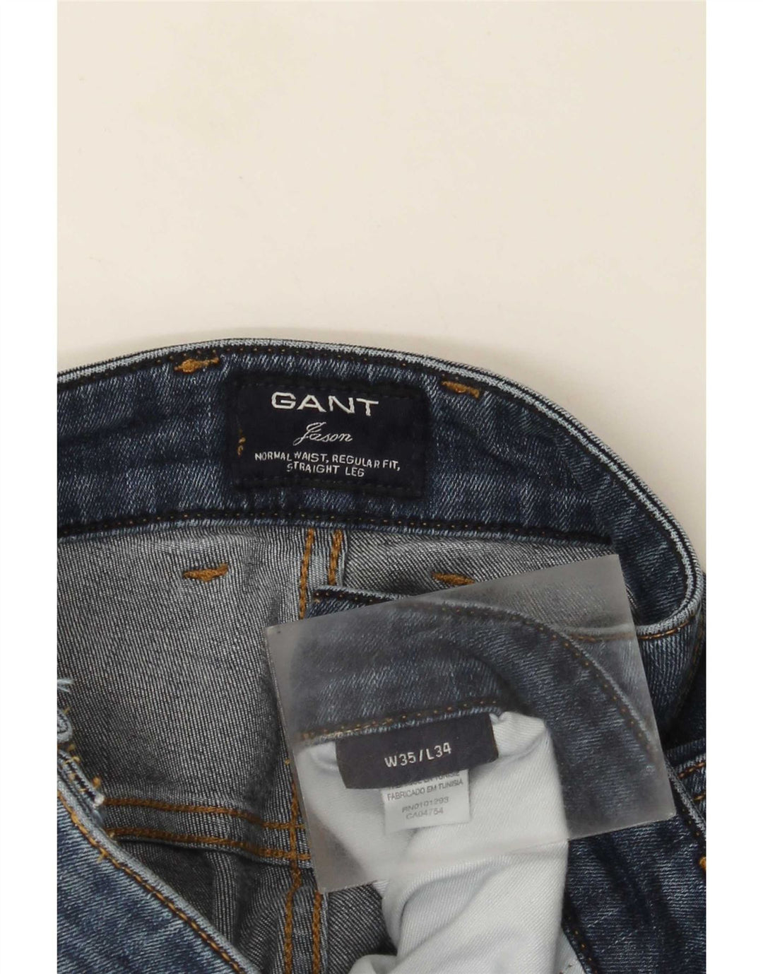 Gant Herre Jason Regular Fit Straight Jeans W35 L28 Blå