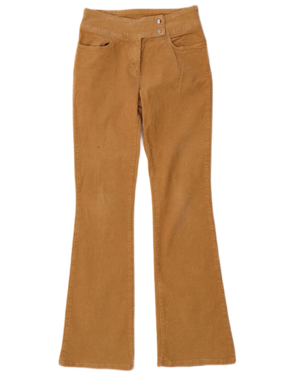 Benetton Dame Flare Corduroy Bukser IT 38 XS W24 L31 Brun Bomuld