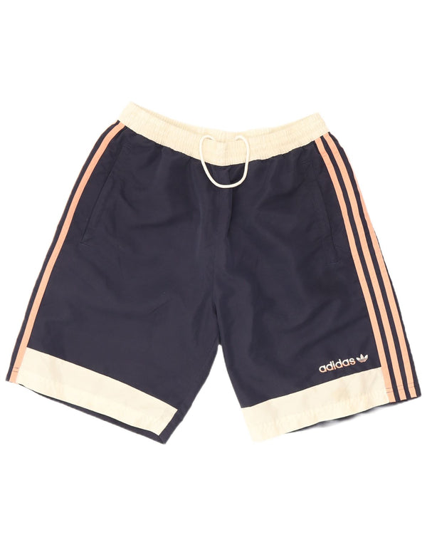Adidas Badeshorts til mænd Medium Navy Blue Colourblock Polyester