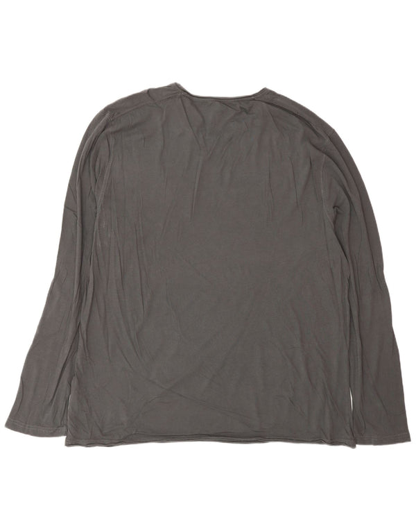 NAPAPIJRI Herre Geografisk Grafisk Top Langærmet 3XL Grå Bomuld