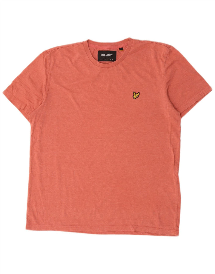 Lyle & Scott Herre T-Shirt Top Stor Pink Polyester
