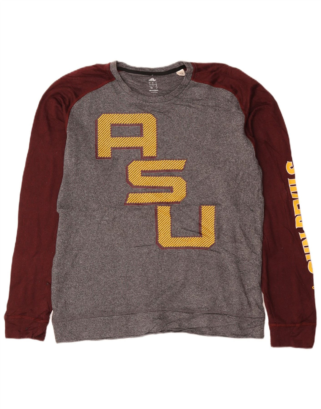 Adidas Herre Arizona State Sun Devils Sweatshirt Jumper Large Grå